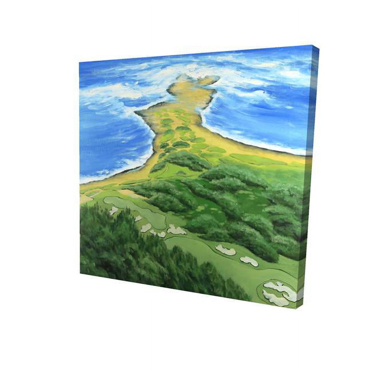 32 x 32 in. Golf Course on the Coast-Print on Canvas