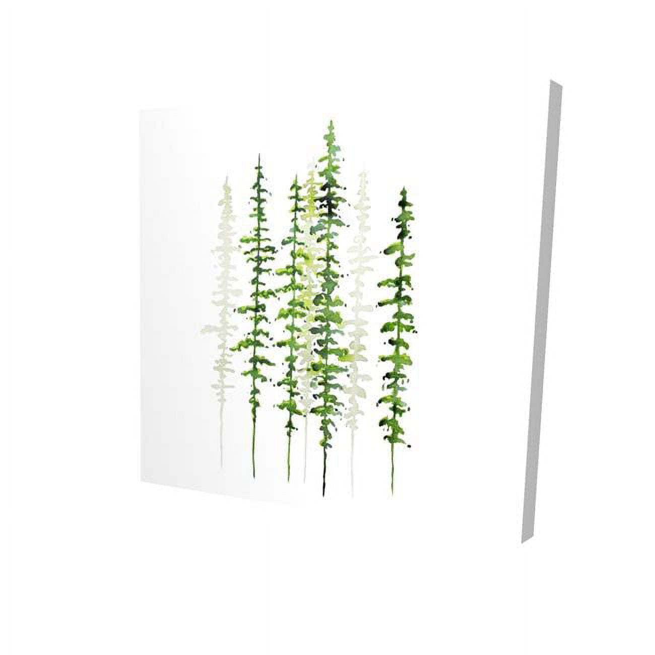 32 x 32 in. Minimalist Trees-Print on Canvas