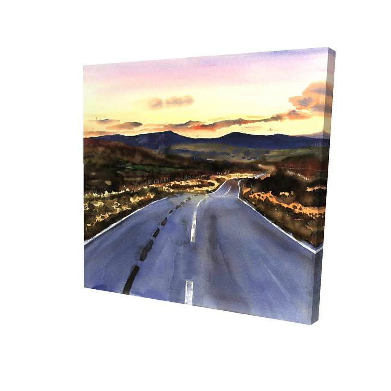 32 x 32 in. on The Road to Scotland-Print on Canvas
