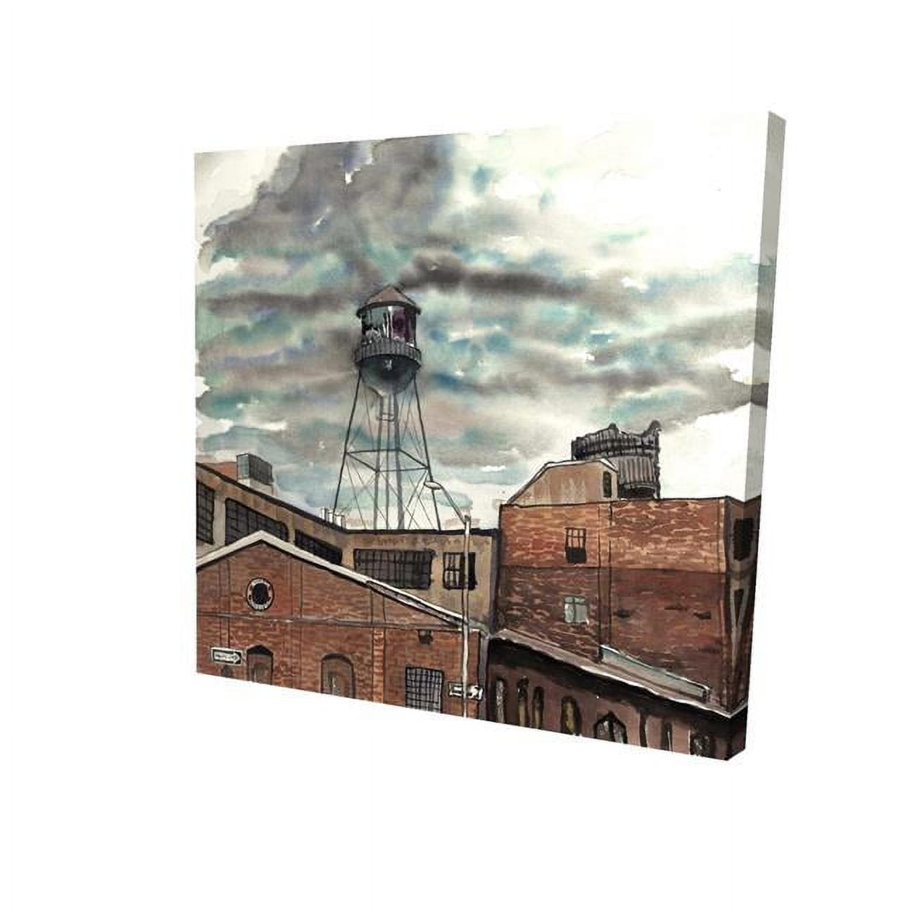 32 x 32 in. Water Tower In Williamsburg-Print on Canvas