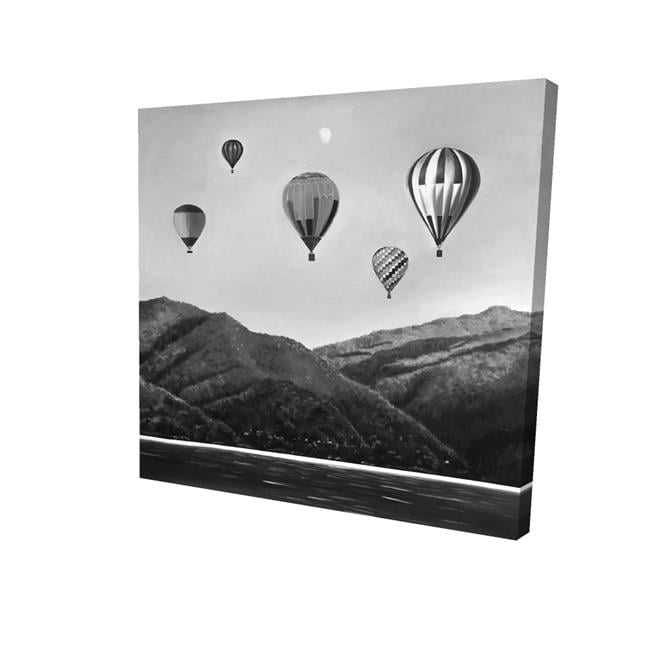 32 x 32 in. Air Balloon Landscape-Print on Canvas