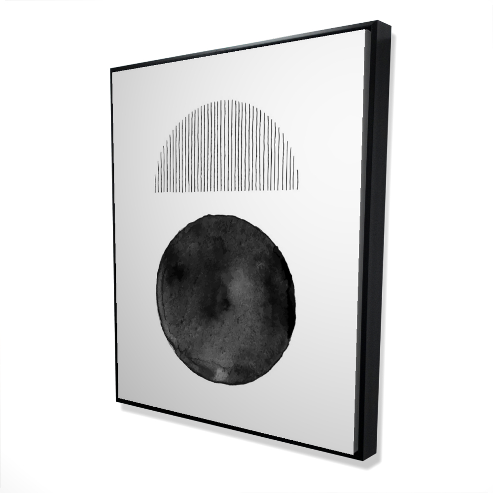 2081-6048-PA17 48 x 60 in. Decomposed Framed Canvas - Patterns Shapes Bedroom Decor