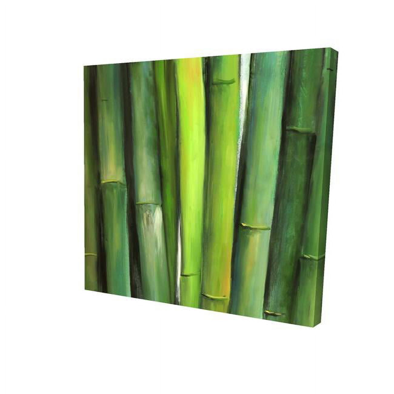 32 x 32 in. Green Bamboo-Print on Canvas