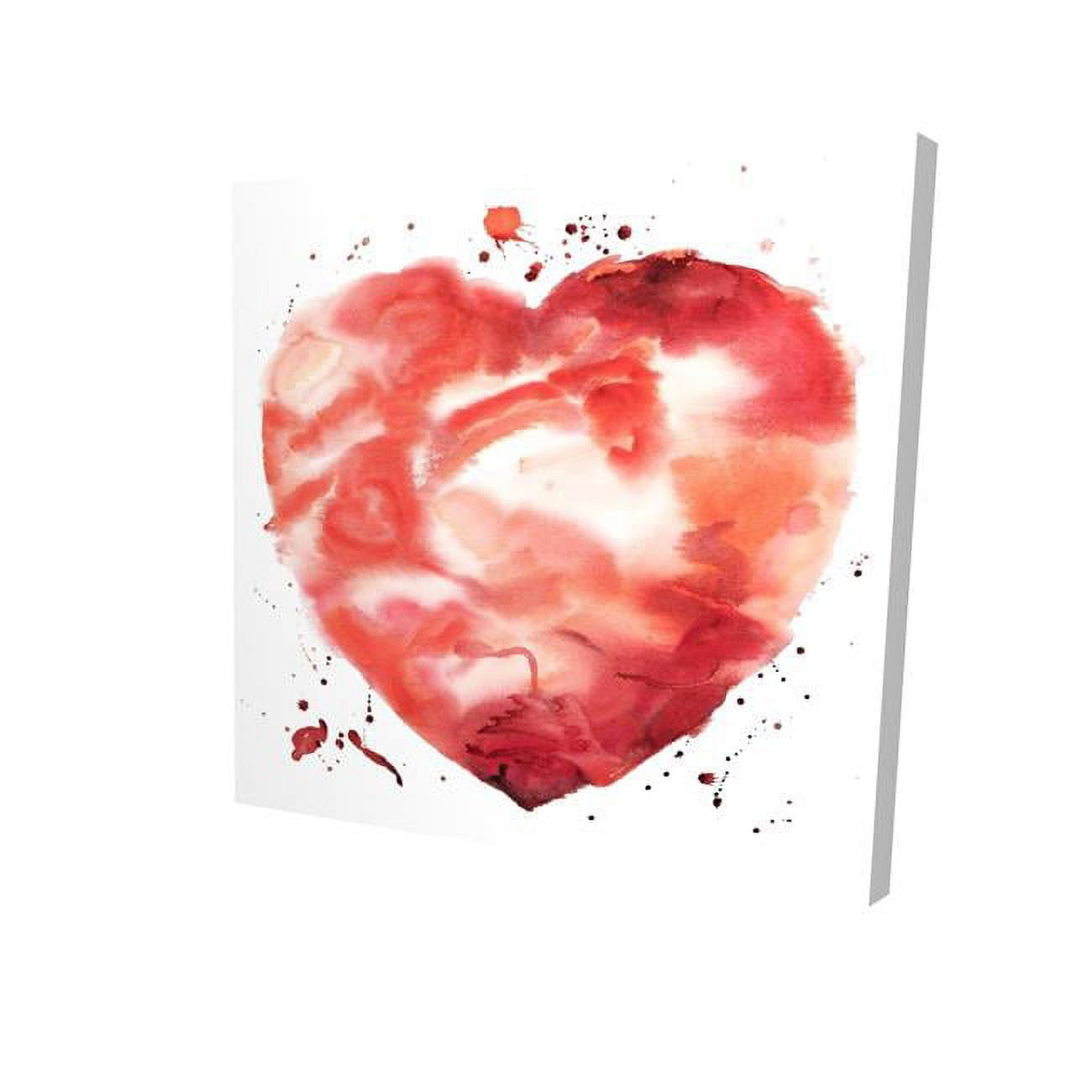 32 x 32 in. Big Heart-Print on Canvas