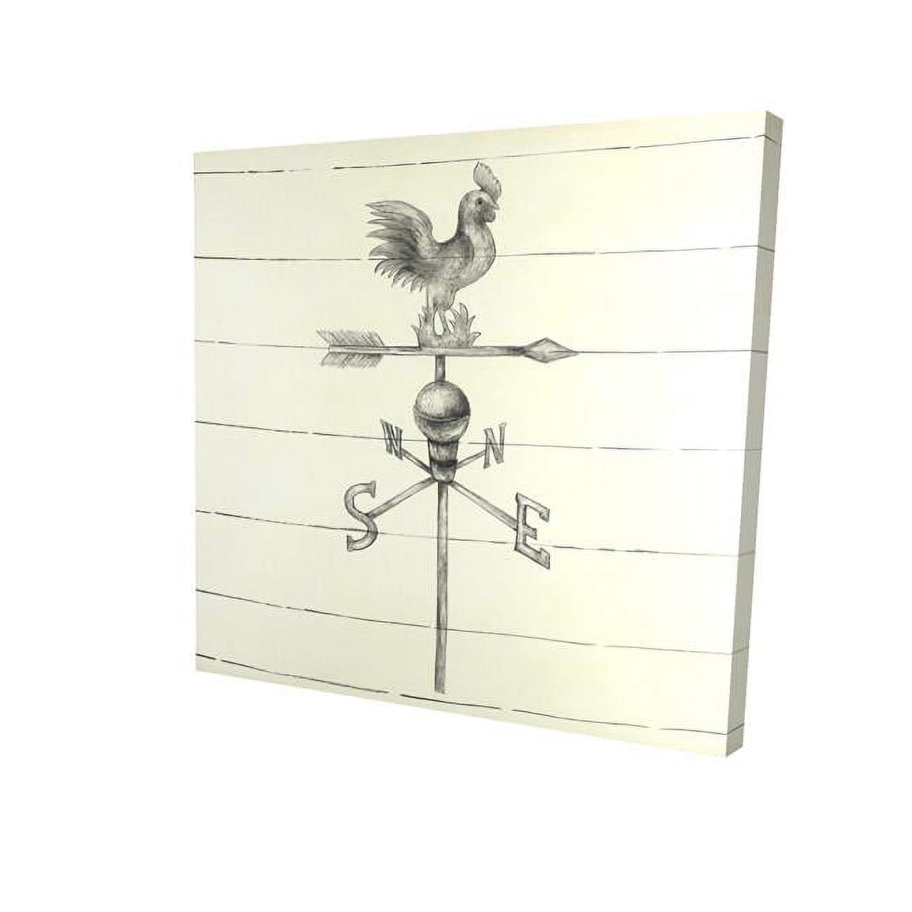 32 x 32 in. Vintage Weathervane-Print on Canvas