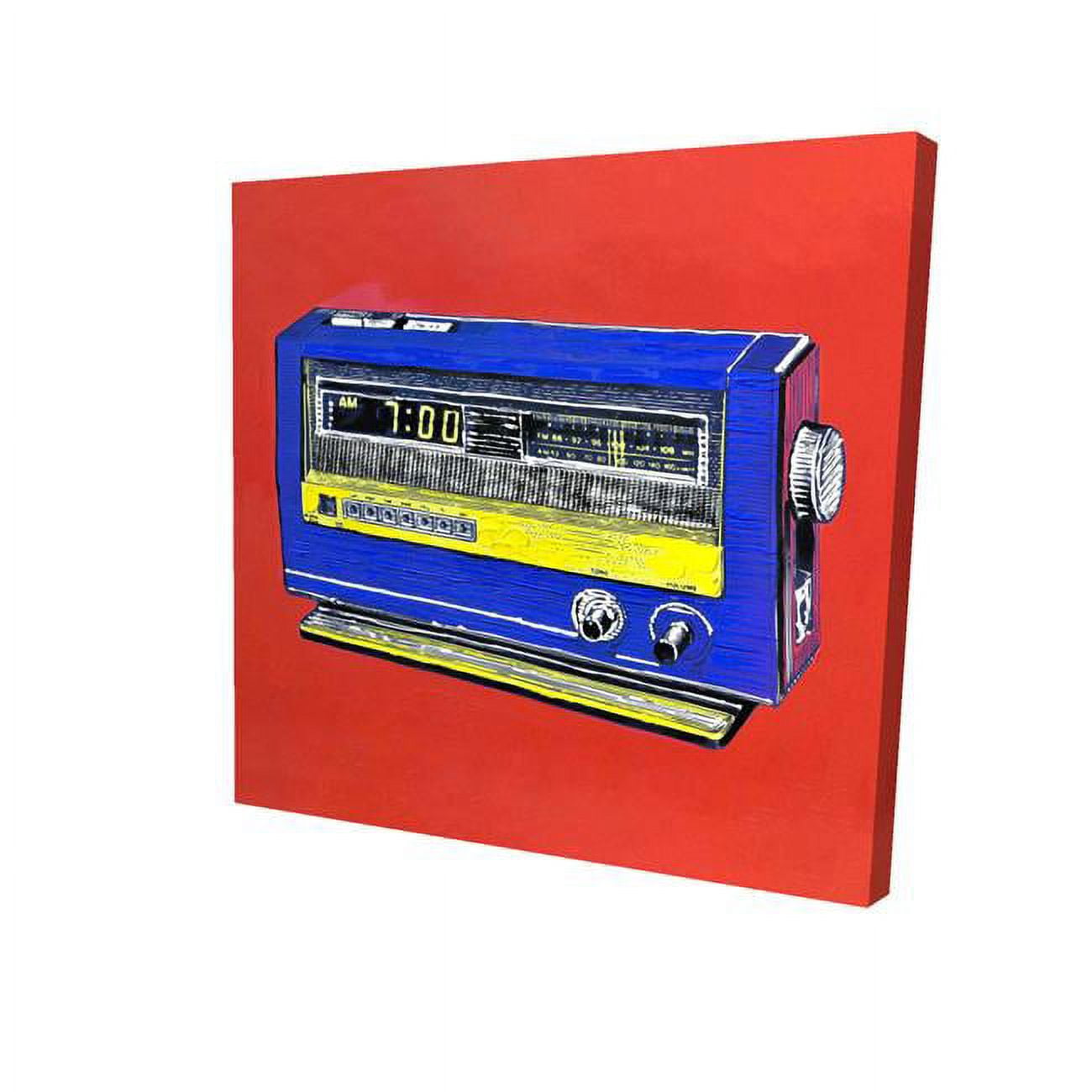 32 x 32 in. Retro Radio Alarm-Print on Canvas