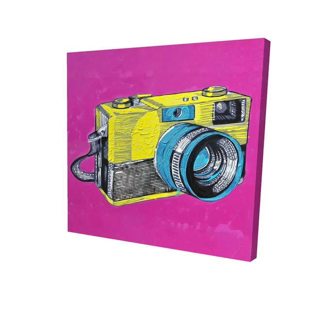32 x 32 in. Colorful Retro Camera-Print on Canvas