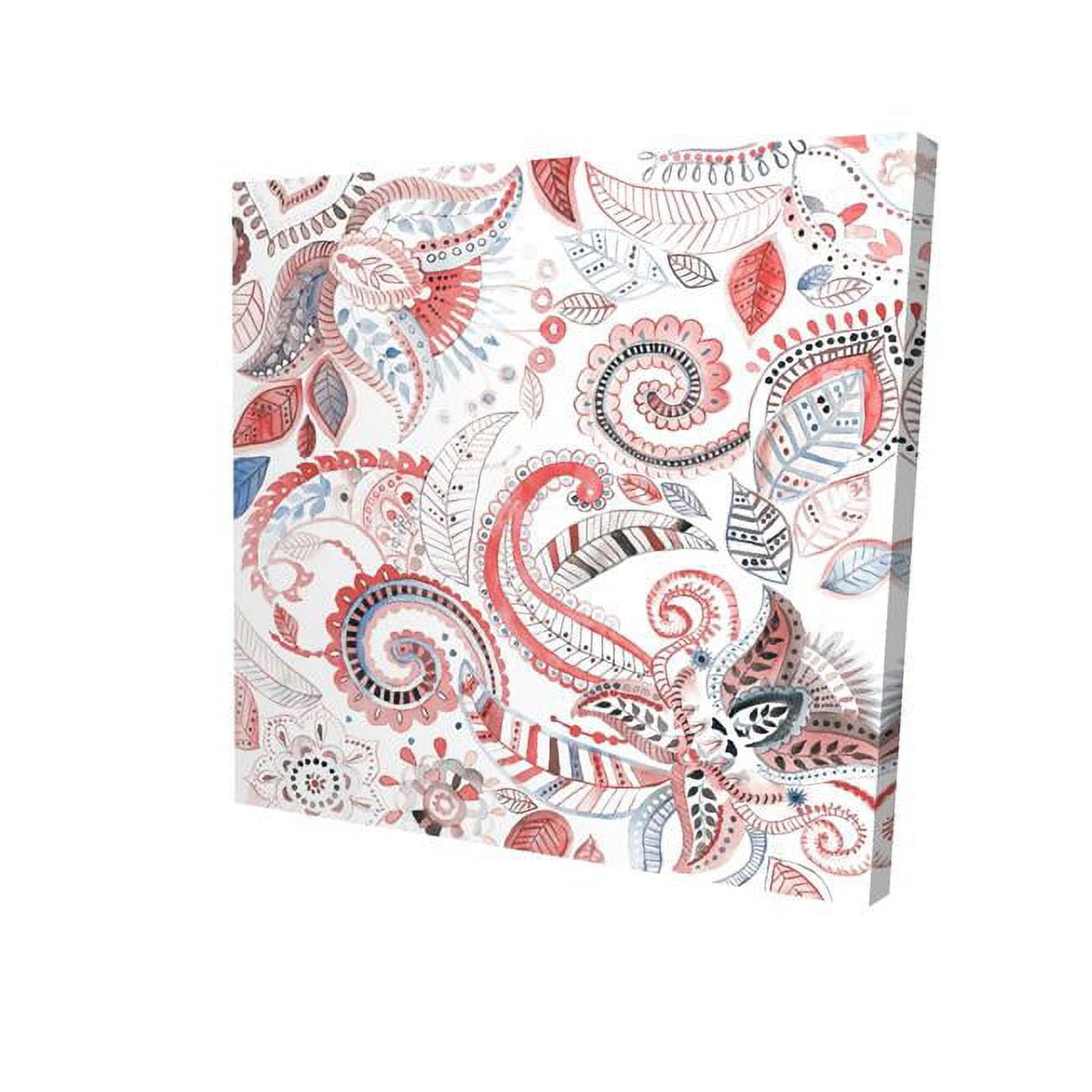 32 x 32 in. Paisley Pattern-Print on Canvas