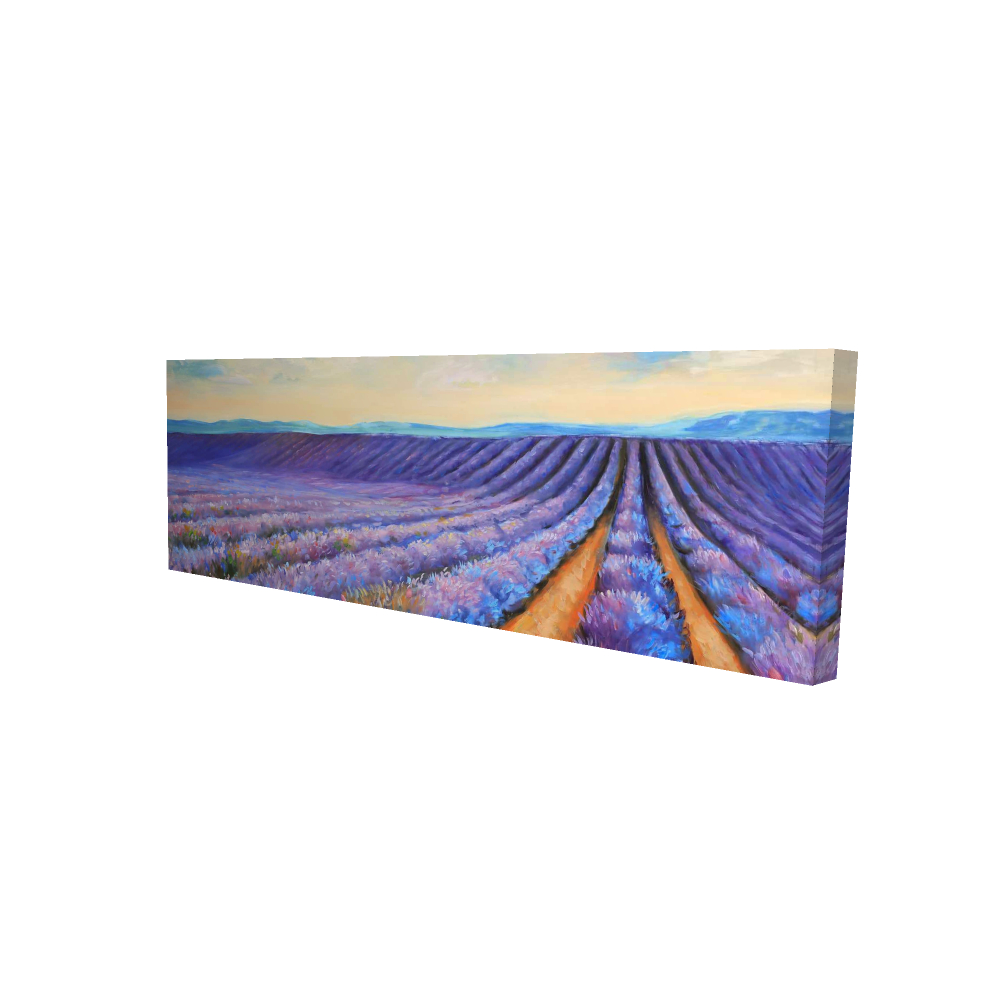 2080-1648-LA108 16 x 48 in. Lavender Fields Canvas - Bedroom Botanical Landscape Decor