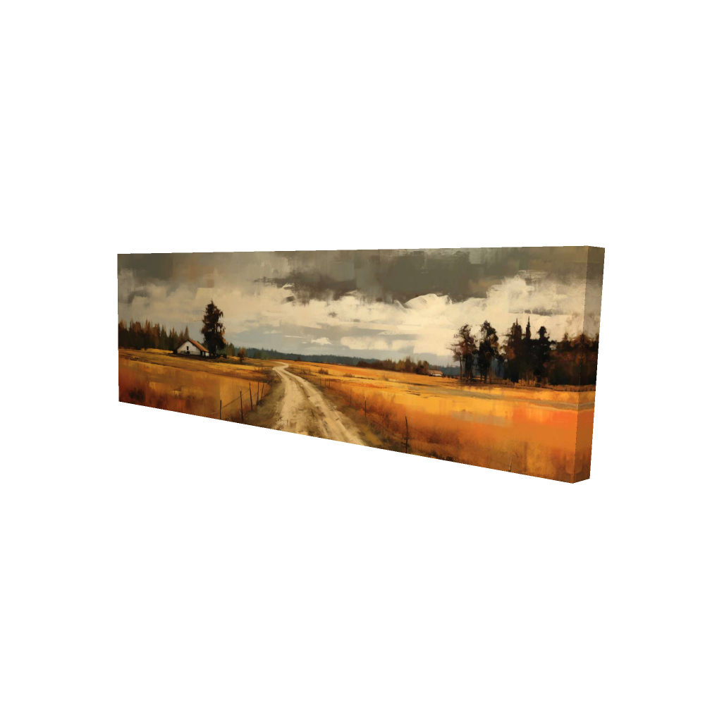 2080-1648-LA207 16 x 48 in. Imminent Storm Trees Canvas - Illustrative Landscape Decor