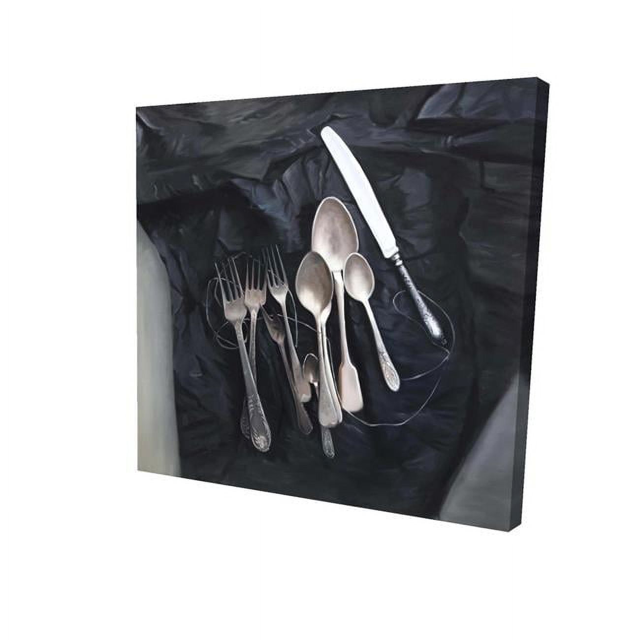 32 x 32 in. Vintage Cutlery-Print on Canvas
