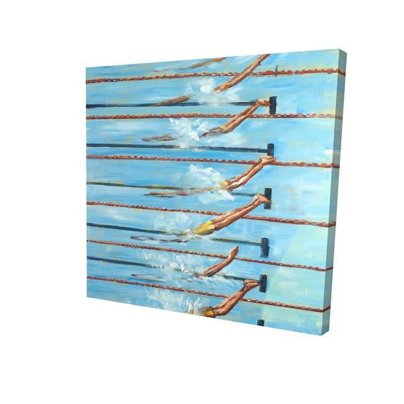 32 x 32 in. Olympic Swimmers-Print on Canvas
