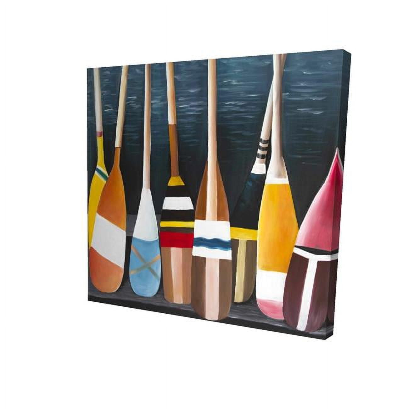 32 x 32 in. Colorful Paddles-Print on Canvas
