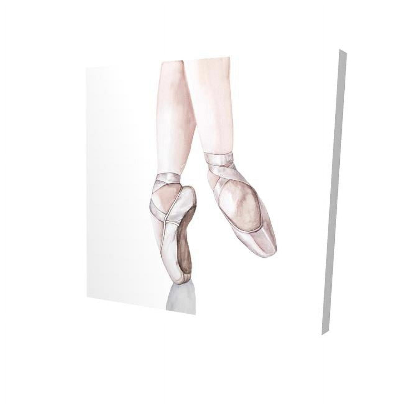32 x 32 in. Ballerina Feet-Print on Canvas