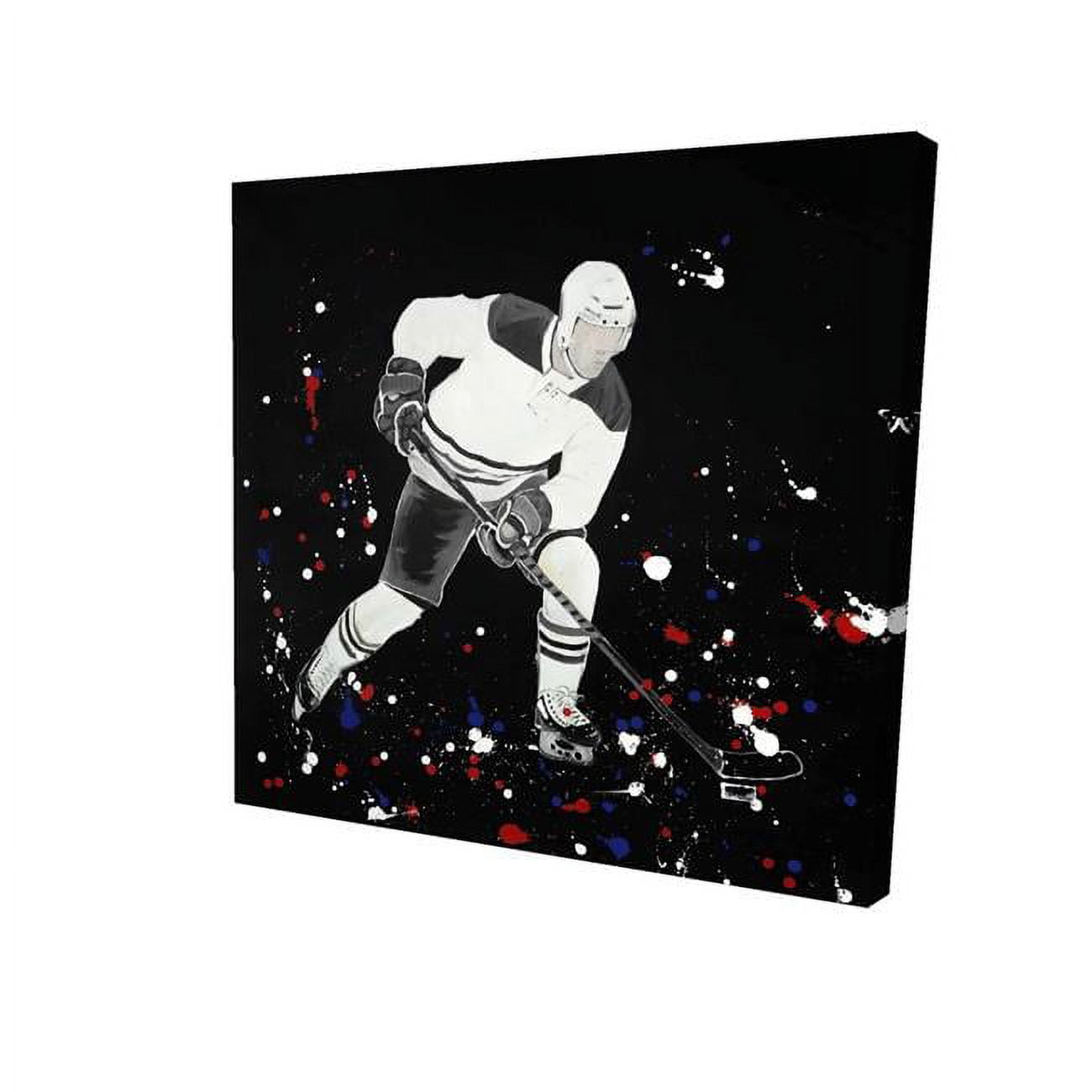 32 x 32 in. Hockey Player Ready for Action-Print on Canvas