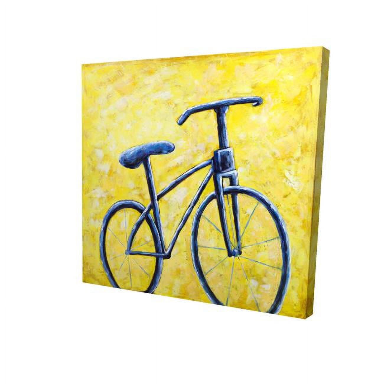 32 x 32 in. Blue Bike Abstract-Print on Canvas