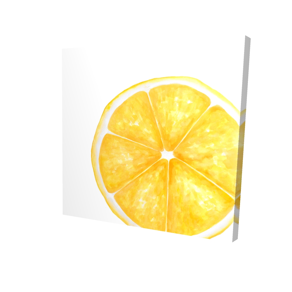 2080-2424-GA75 24 x 24 in. Exotic Lemon Slice Canvas - Unique Home Decor Wall Art