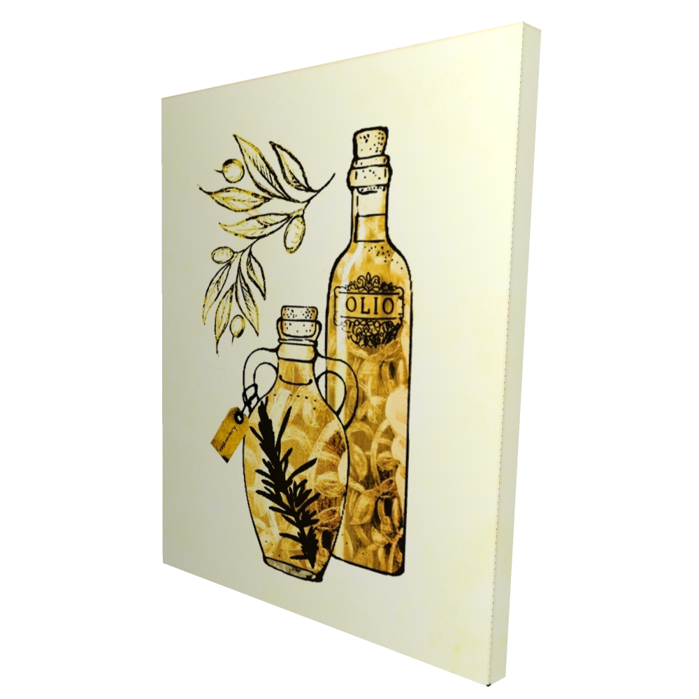 2080-4836-GA10 36 x 48 in. Artisanal Olive Oil Canvas - Gastronomy Home Decor Art