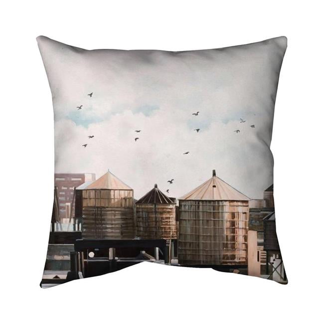18 x 18 in. Water Towers-Double Sided Print Indoor Pillow