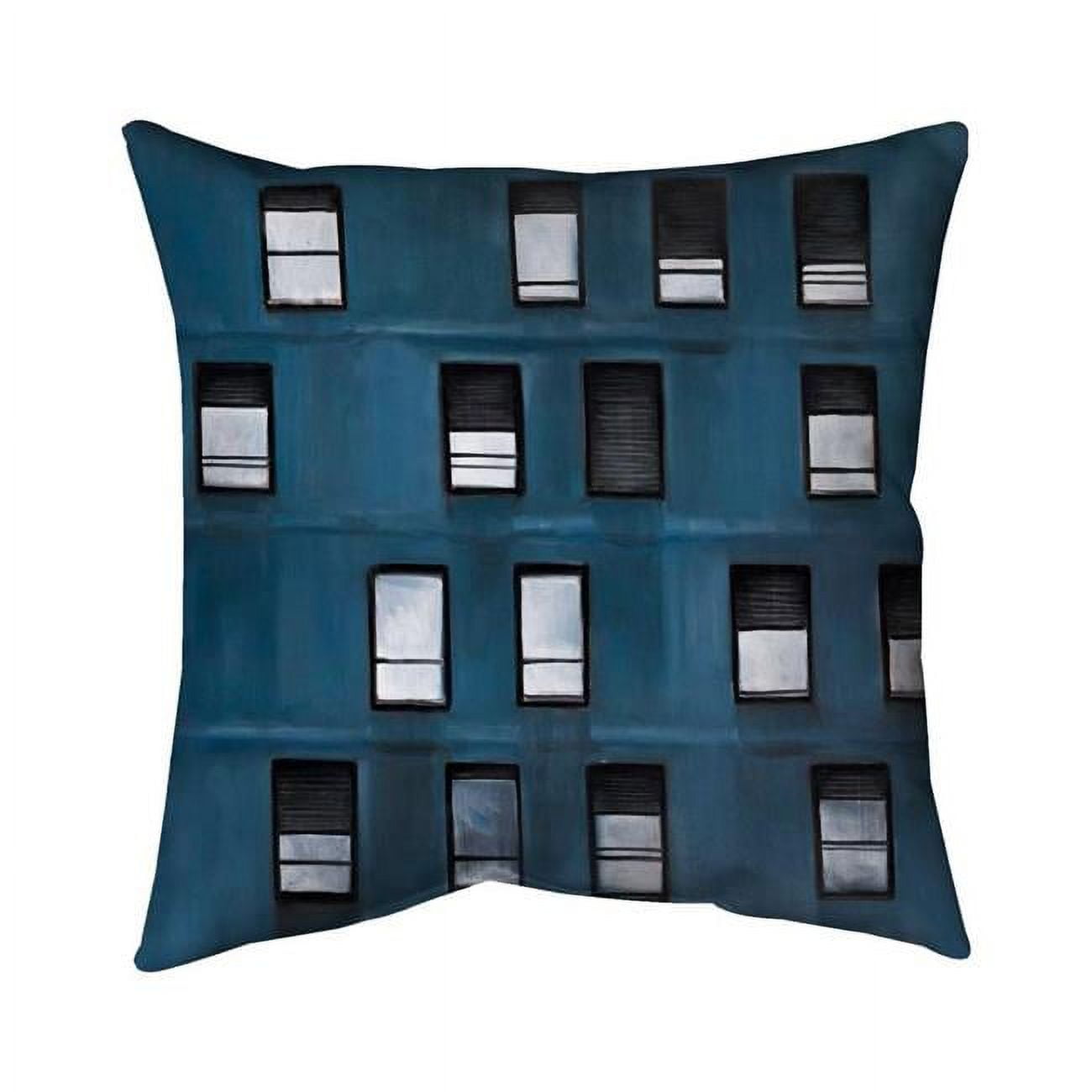 18 x 18 in. Urban Building-Double Sided Print Indoor Pillow