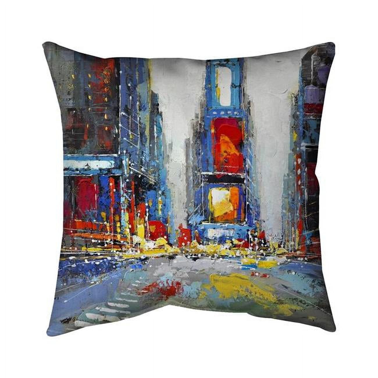 18 x 18 in. Abstract & Colorful Buildings-Double Sided Print Indoor Pillow