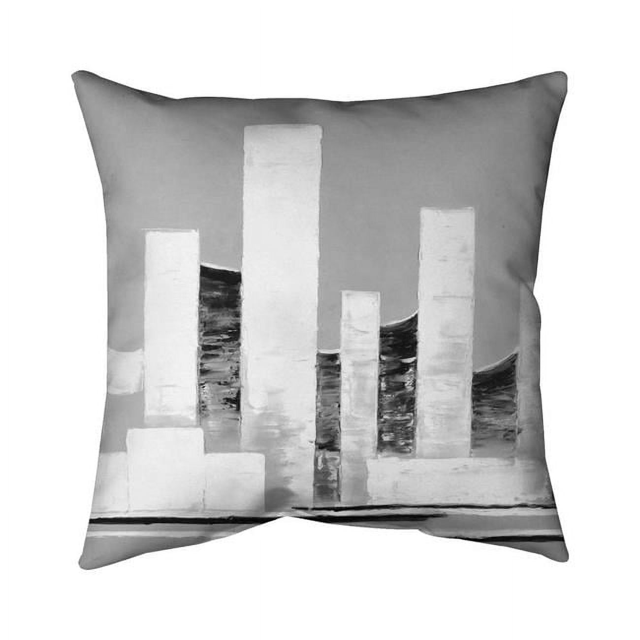 18 x 18 in. Minimalist Abstract Buildings-Double Sided Print Indoor Pillow