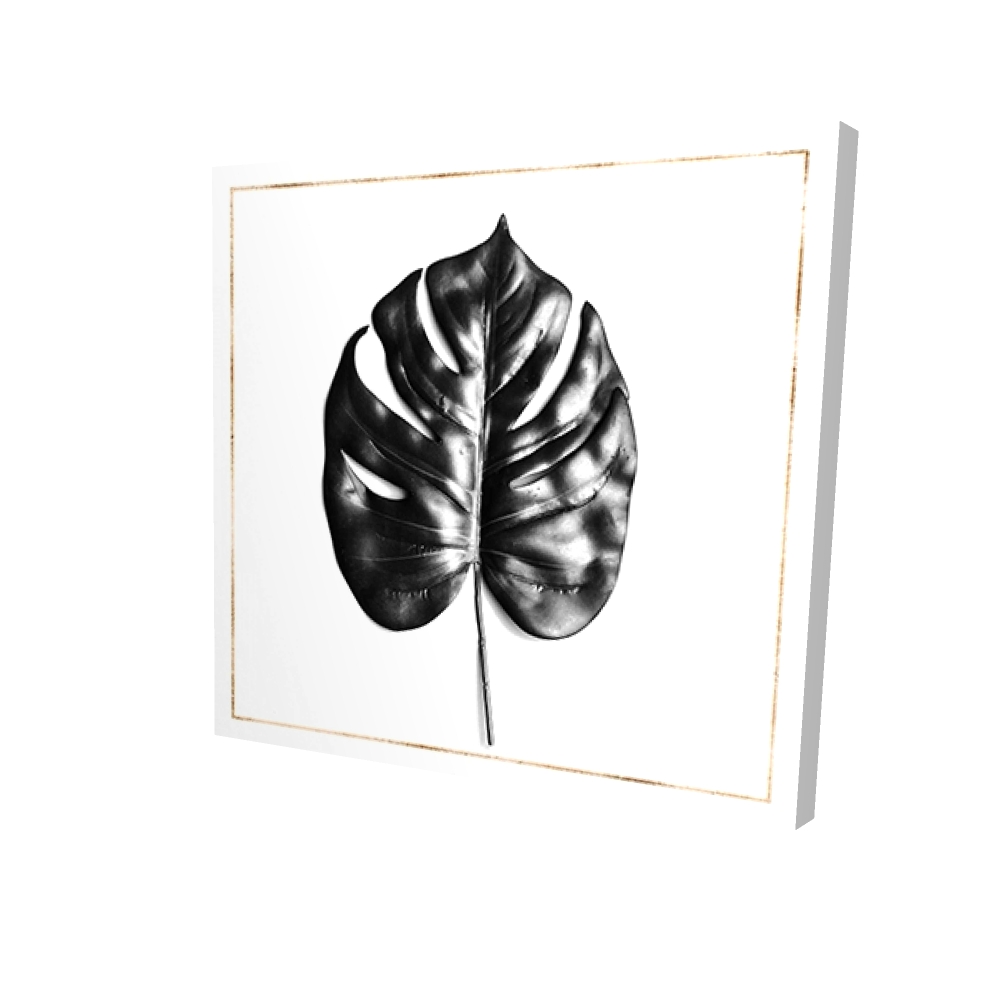 2080-2424-FL302-1 24 x 24 in. Split Leaf Philodendron Canvas - Elegant Home Decor Art