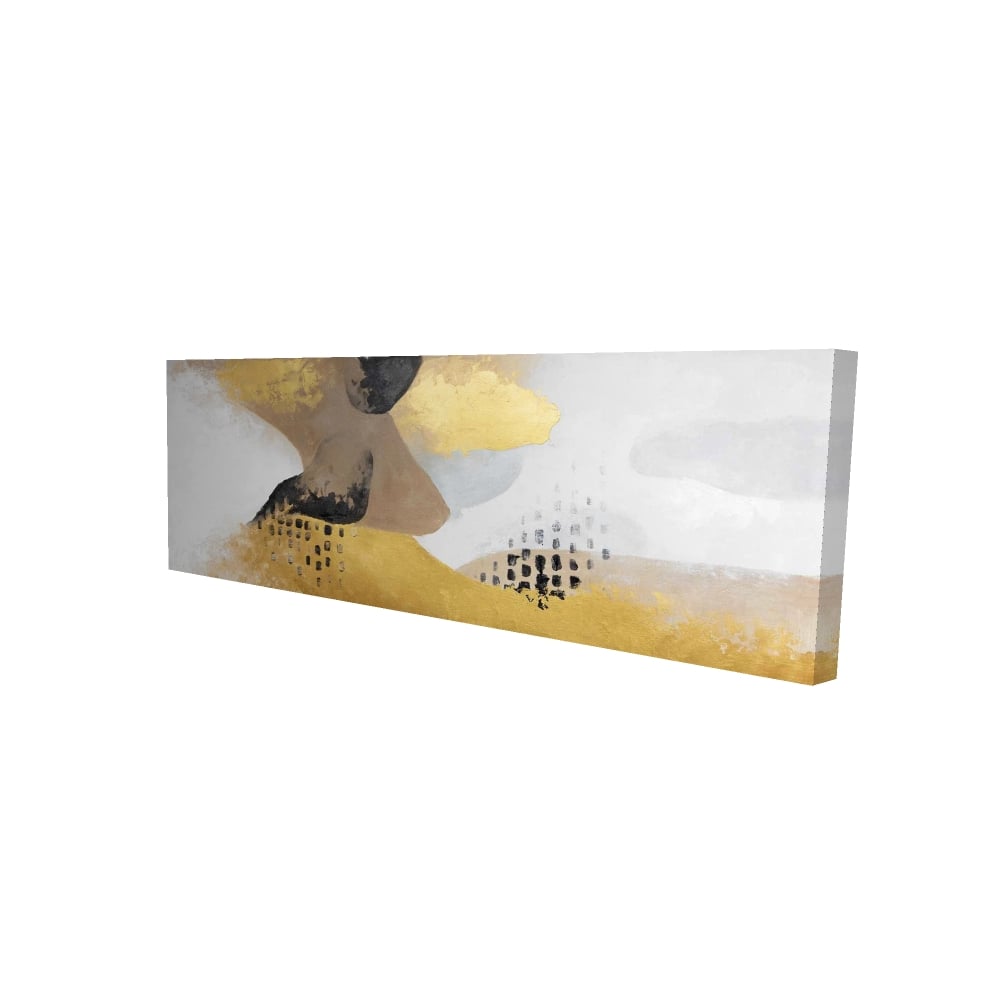 2080-2060-AB106 20 x 60 in. Brown Contemporary Bathroom Canvas - Improvisation Home Decor
