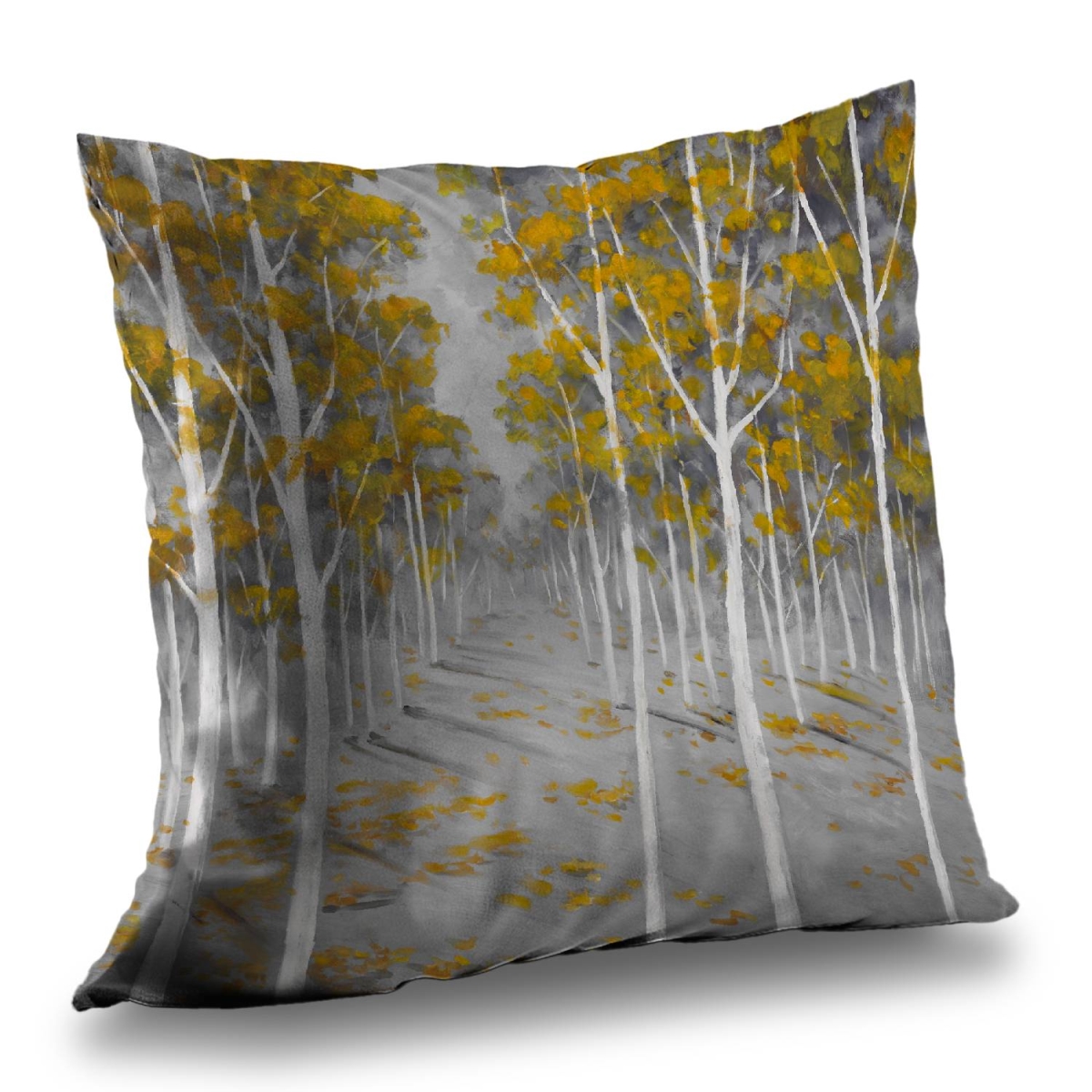 C1PT141451814M 14 x 14 in. Birch Forest Office Contemporary Poly Twill Throw Pillow - Home Decor