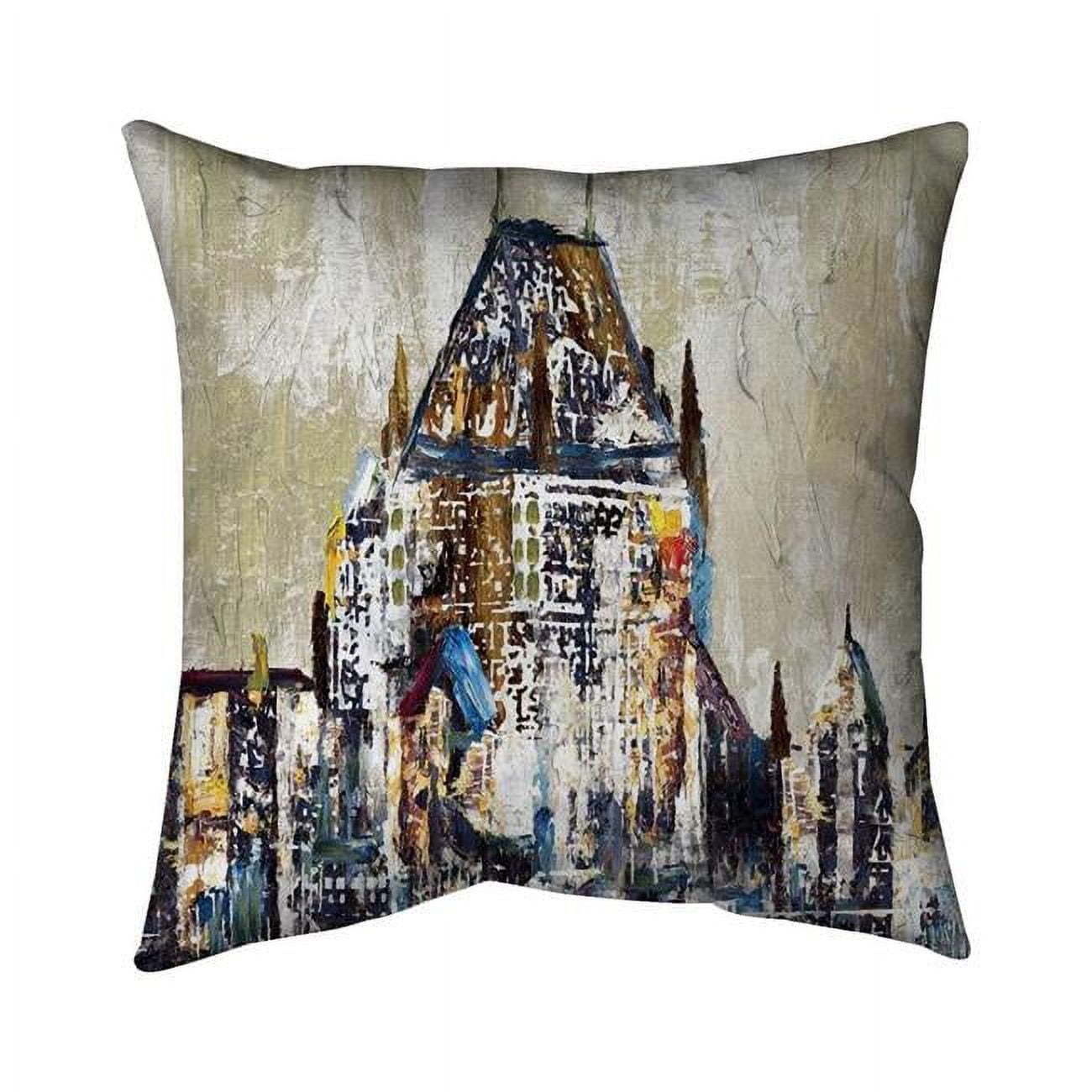 18 x 18 in. Abstract Chgteau Frontenac-Double Sided Print Indoor Pillow