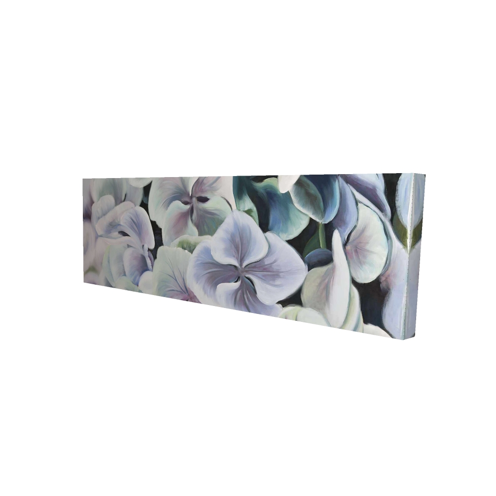 2080-1648-FL148 16 x 48 in. Rustic Bedroom Purple Canvas - Colorful Hydrangea Flowers Decor