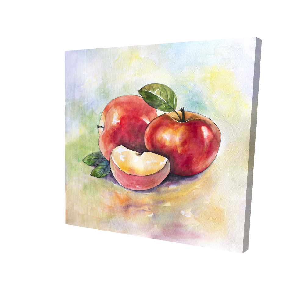 2080-2424-GA70 24 x 24 in. Succulent Apples Kitchen Canvas - Home Decor Wall Art