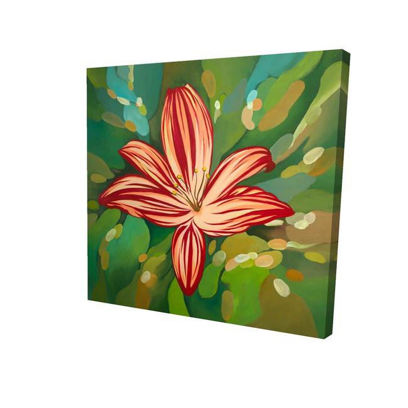 8 x 8 in. Blaze Tiger Lilies-Print on Canvas