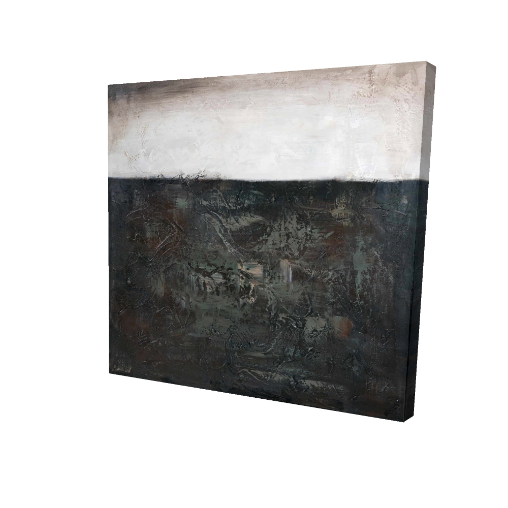 2080-2424-AB76 24 x 24 in. White Abstract Texture Canvas - Home Decor Wall Art