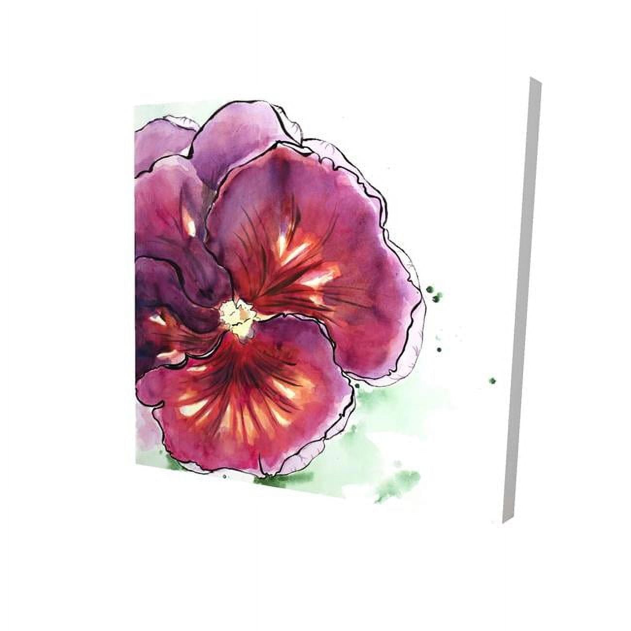 8 x 8 in. Blossoming Orchid with Wavy Petals-Print on Canvas
