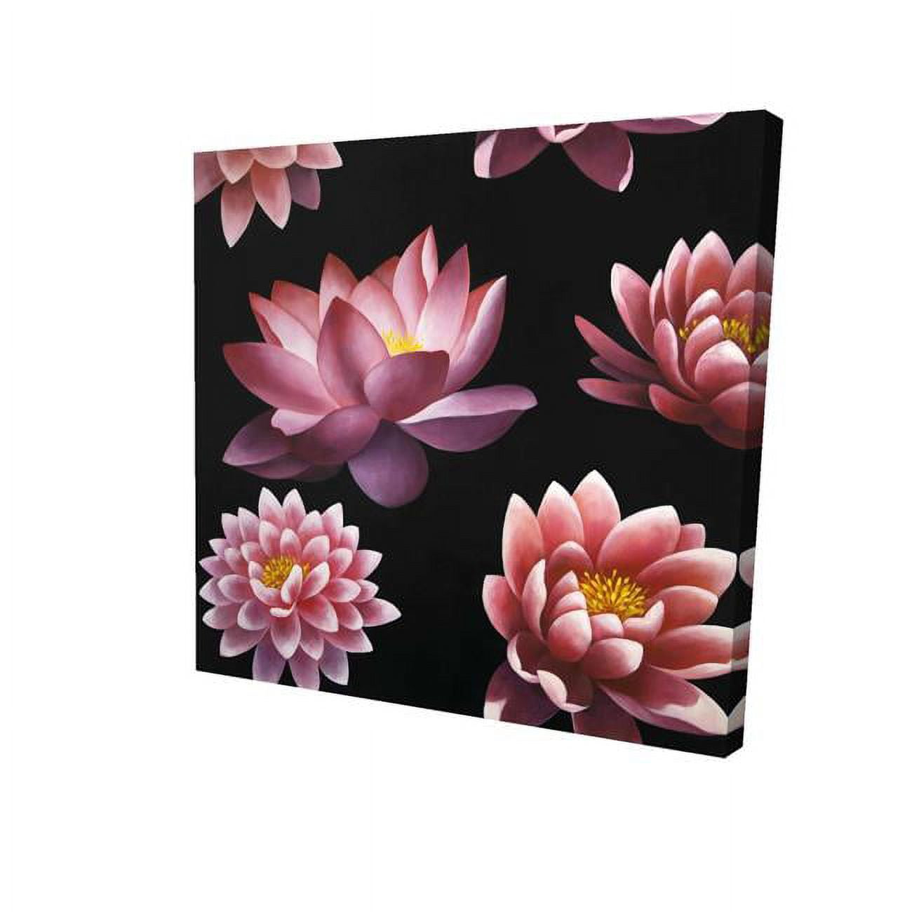 8 x 8 in. Lotus Flower Pattern-Print on Canvas