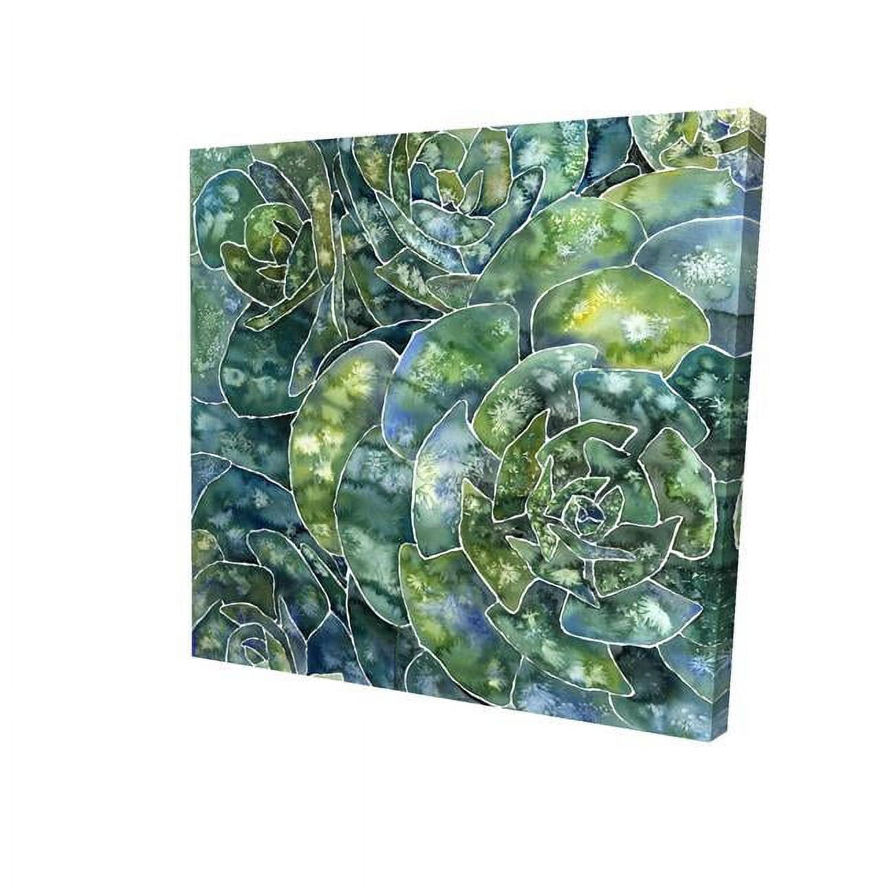 8 x 8 in. Abstract Succulents-Print on Canvas