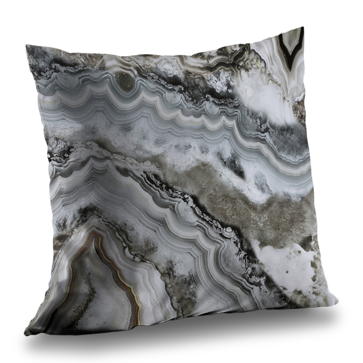 C1PT1414IK786N 14 x 14 in. Abstract Geode Throw Pillow - Abstract Minerals Home Decor