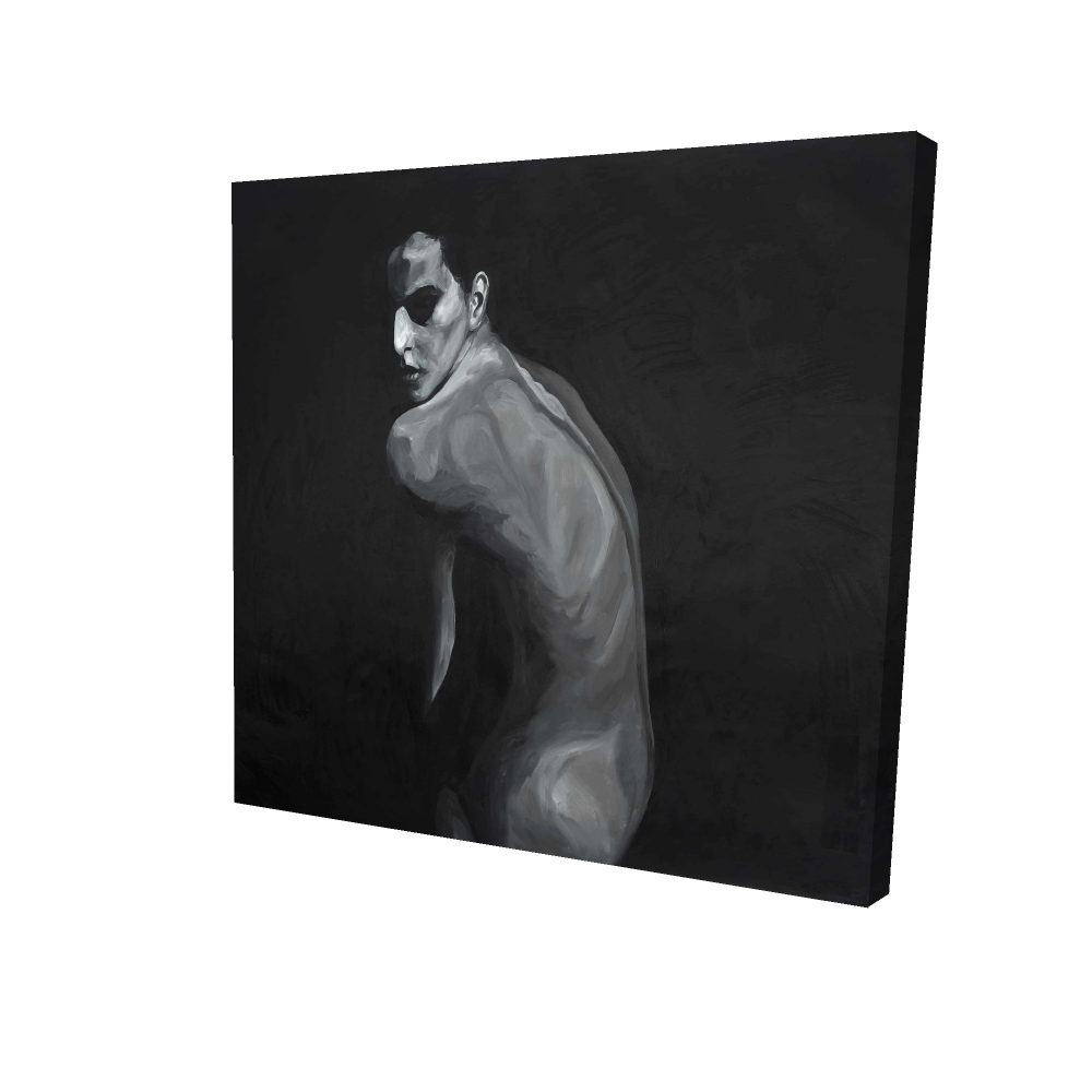 2080-2424-FI84 24 x 24 in. Denuded White Figurative Monochrome Canvas - Home Decor Art