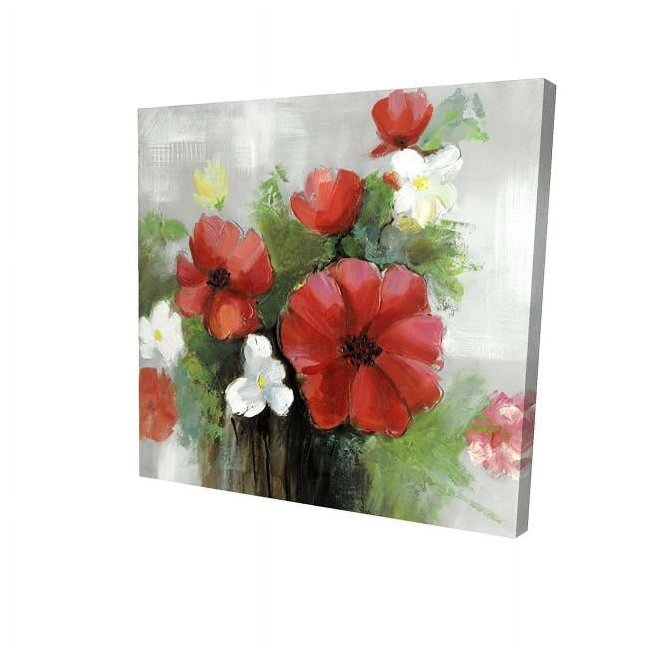 8 x 8 in. Abstract Wild Flowers Bundle-Print on Canvas