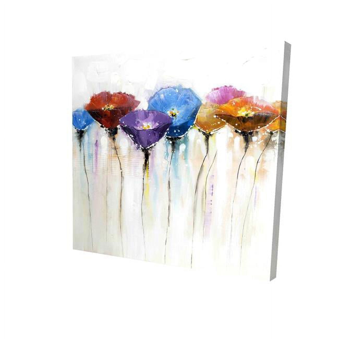 8 x 8 in. Colorful Flowers-Print on Canvas