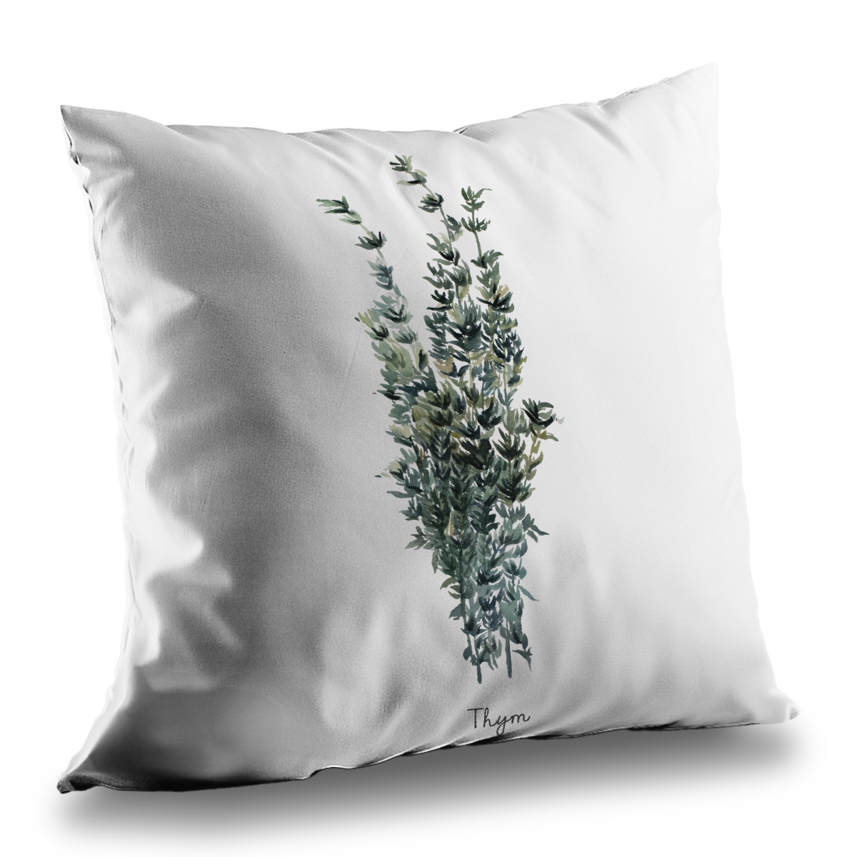 C1PT141459FDER 14 x 14 in. Thyme Leaves Bundle - Kitchen Illustrative Throw Pillow Insert