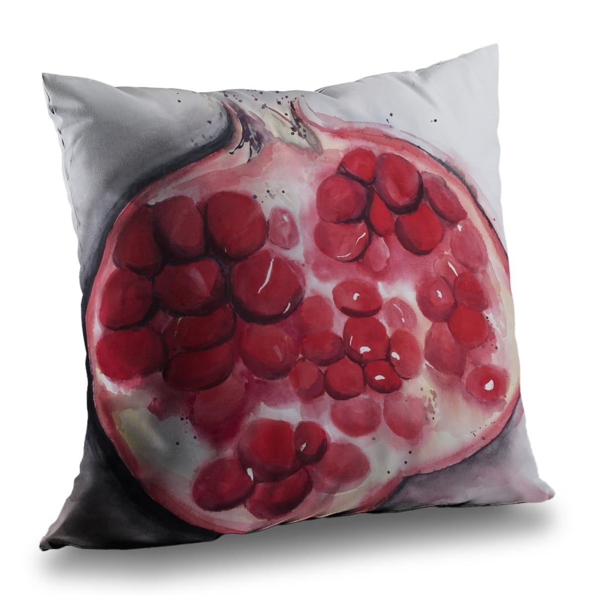 C1PT1414HWYWXR 14 x 14 in. Open Pomegranate Poly Twill Throw Pillow Insert for Home Decor