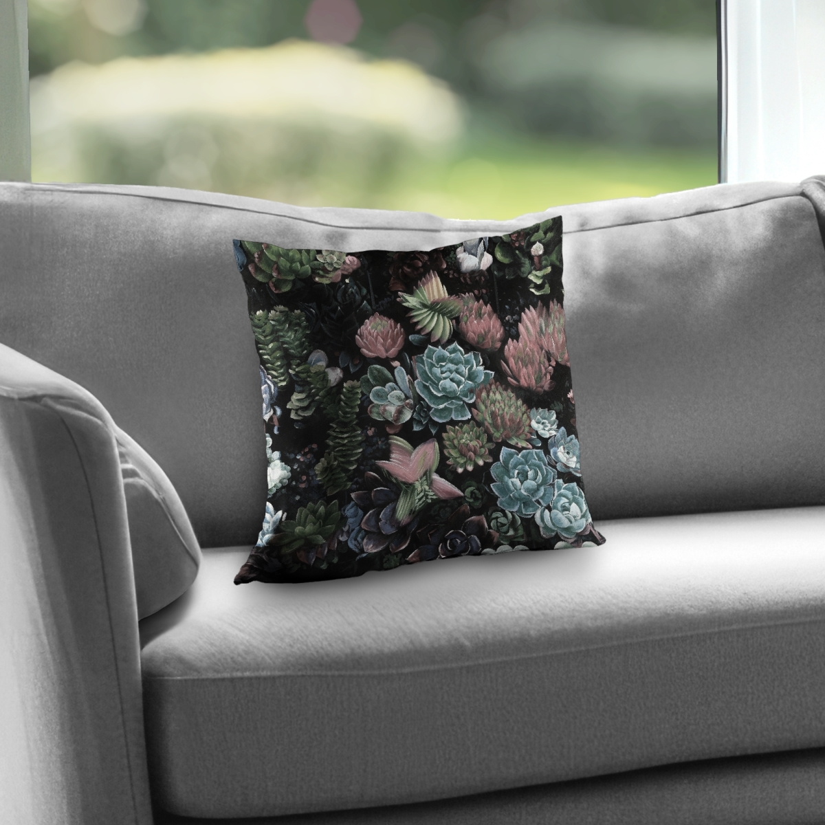 C1PT1414V5LHYP 14 x 14 in. Succulent Set - Botanical Exotic Poly Twill Throw Pillow Insert