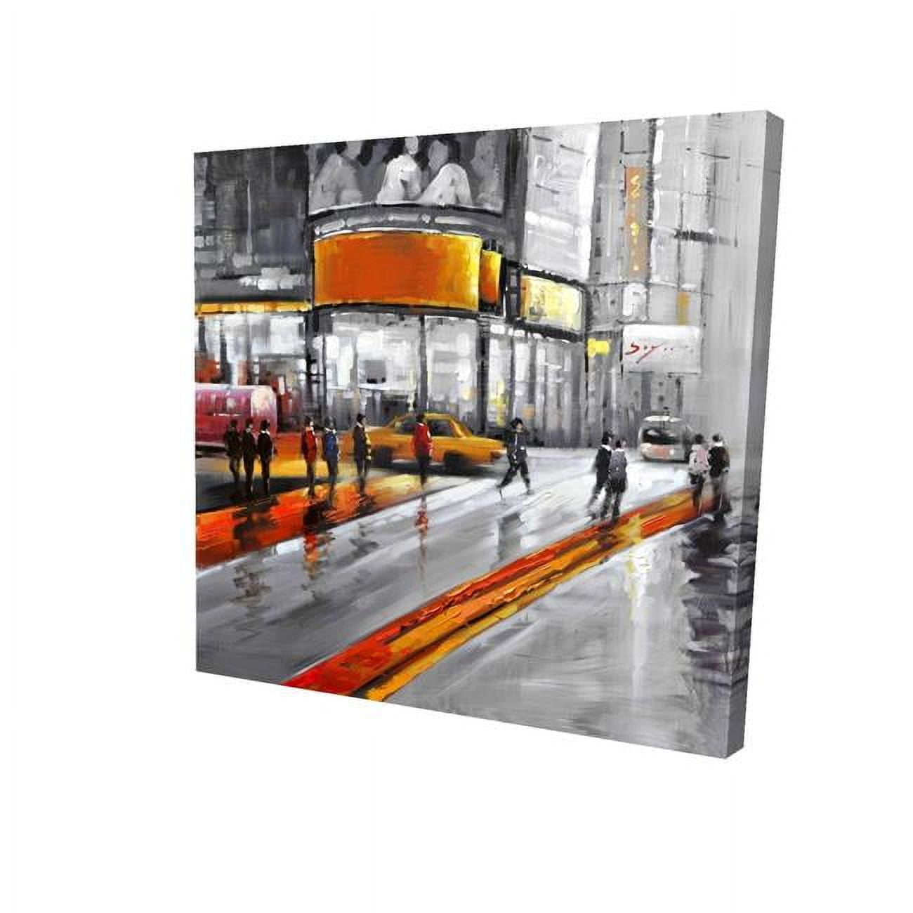 12 x 12 in. Circulation In Times Square-Print on Canvas