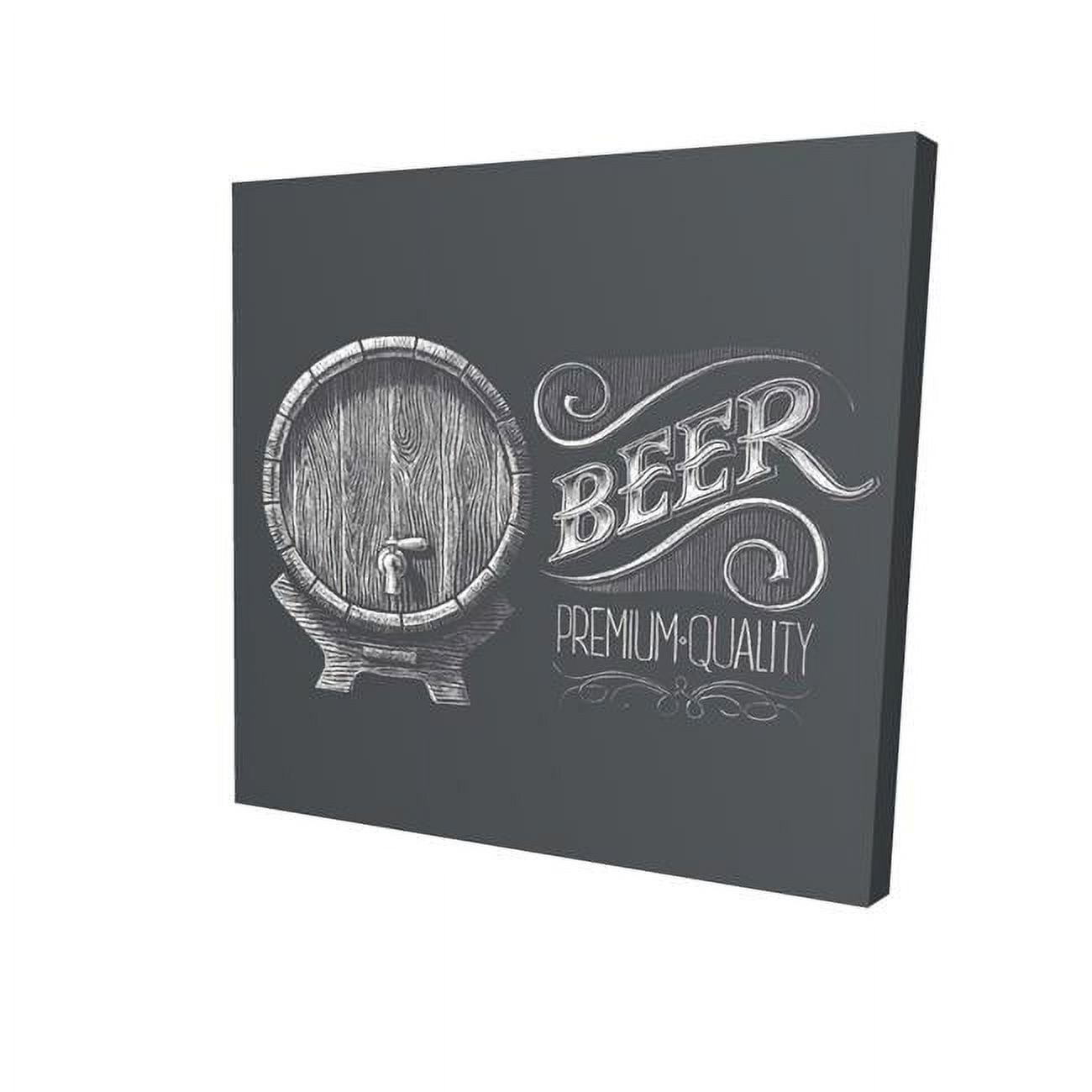 8 x 8 in. Old Beer Sign-Print on Canvas