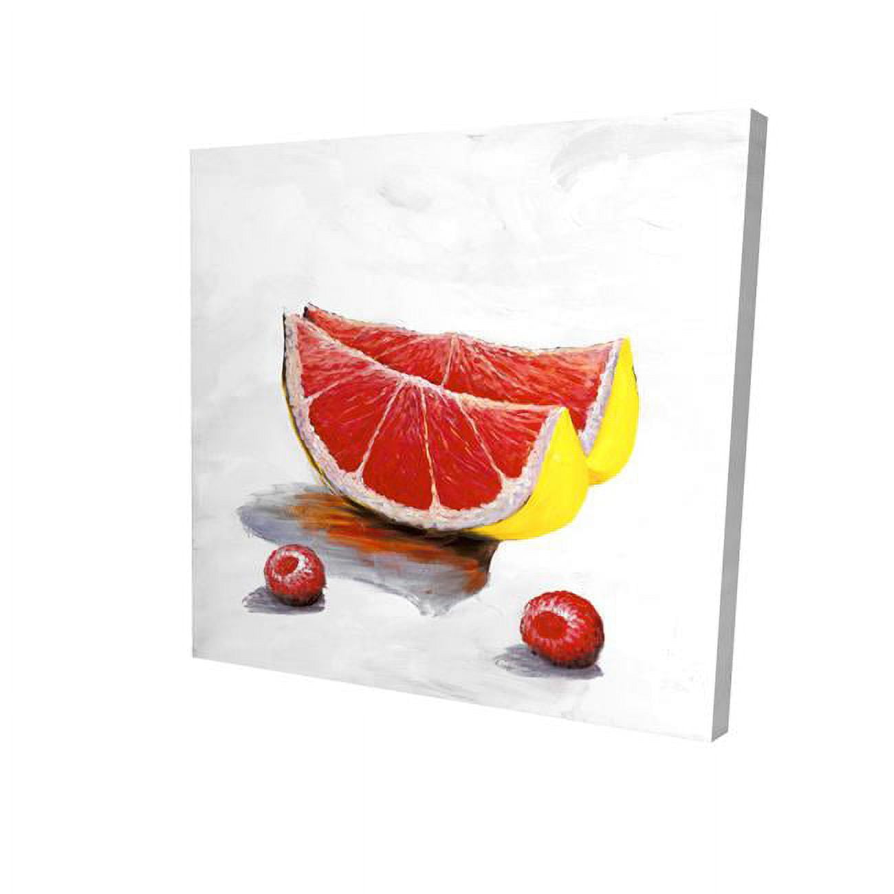 8 x 8 in. Grapefruit Slices-Print on Canvas