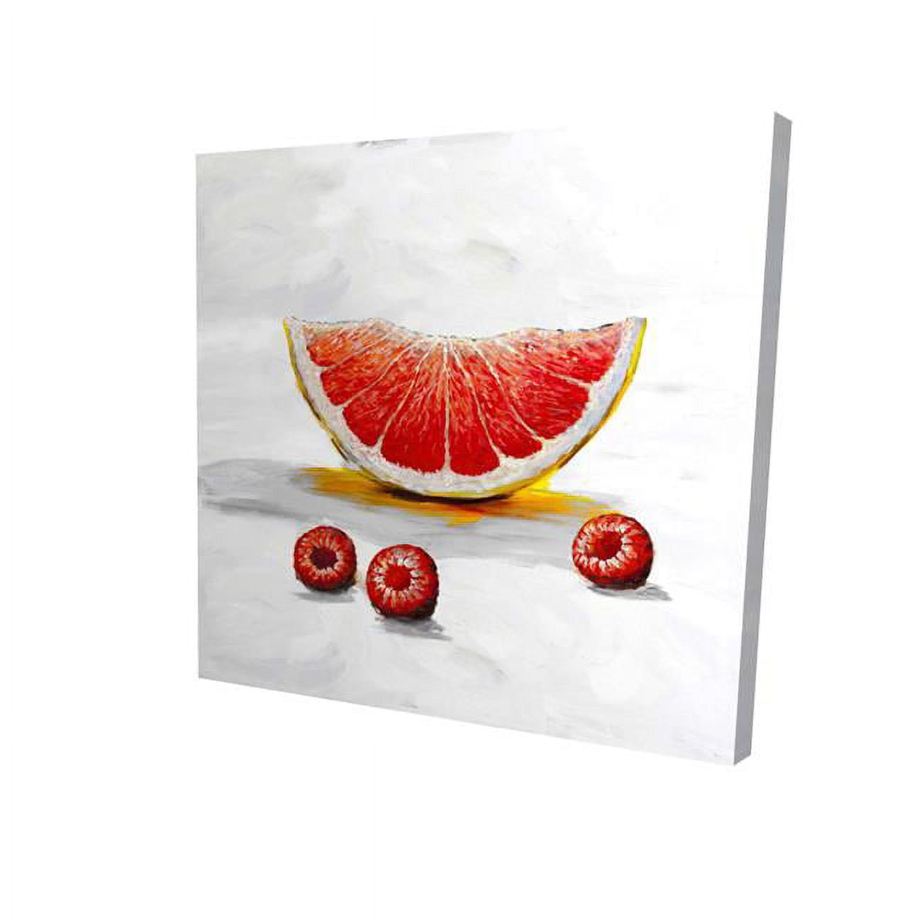 8 x 8 in. Grapefruit Slice-Print on Canvas