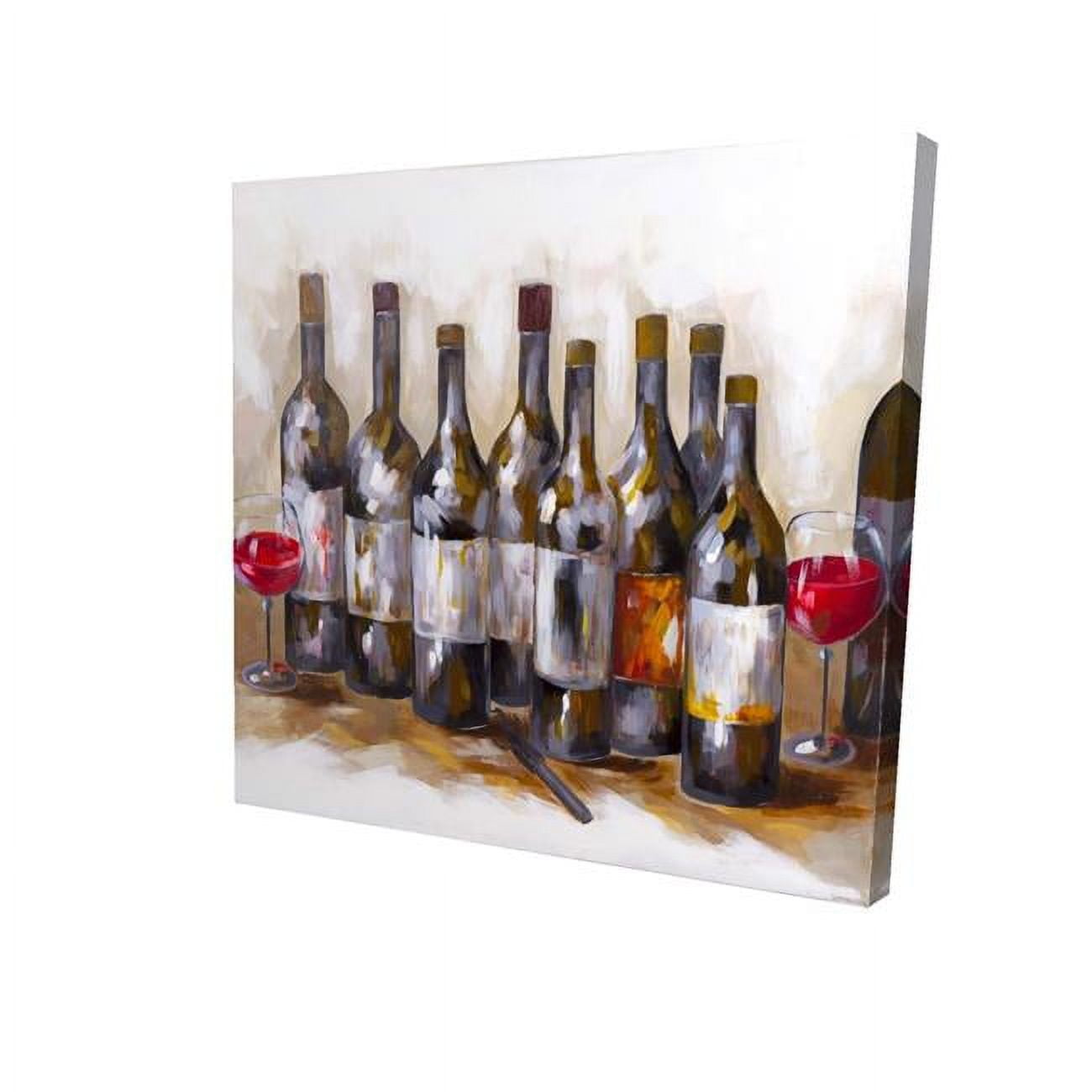 8 x 8 in. Red Wine-Print on Canvas