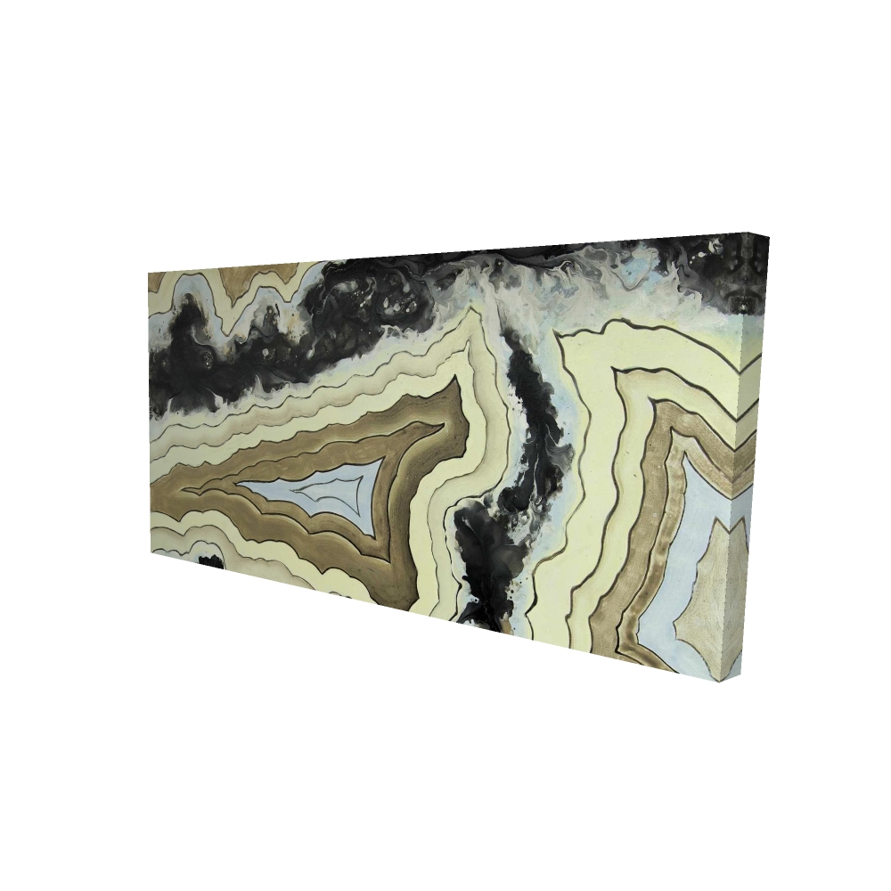 2080-2448-MN5 24 x 48 in. Lace Agate Abstract Office Canvas - Stylish Home Decor